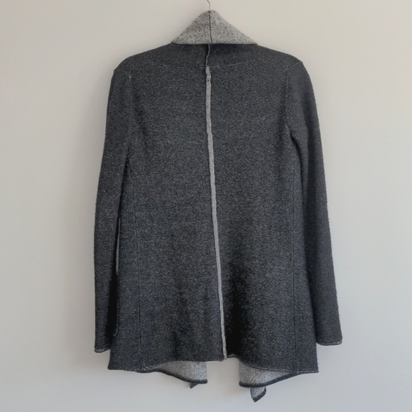 ARITZIA BABATON | Brennan Wool & Cashmere Long Open Cardigan, Grey, Womens XXS - Picture 2 of 9